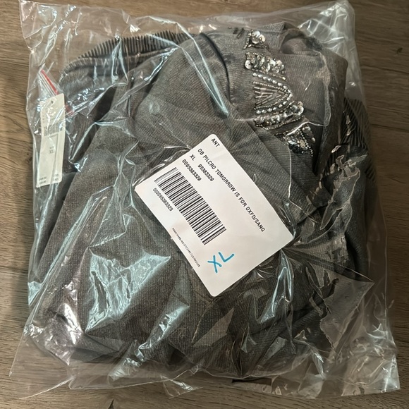 NWT! Anthropologie Oxford Pilcro Embellished Graphic Sweatshirt - Size XL 💎 - Picture 7 of 8
